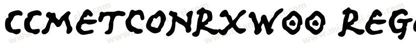 CCMetconRxW00 Regular字体转换
